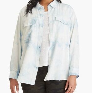🎨 Sanctuary Button-Up Boyfriend Shirt